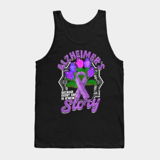 Alzheimer's, Every Day is a New Story Alzheimers Supportive Tank Top